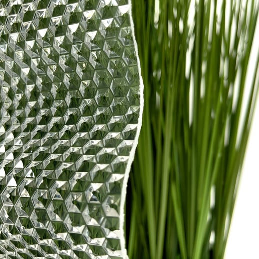 Acrylaat golfplaat | 76/18 | Voordeelpakket | 3,00 mm | Helder | Honingraatstructuur | Breedte 5,94 m | Lengte 5,00 m #3