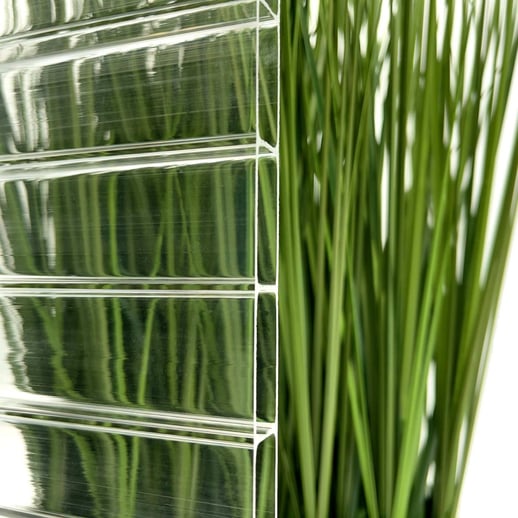 Acrylaat kanaalplaat | 16 mm | Profiel A1 | Voordeelpakket | Plaatbreedte 98 cm | Helder | Breedte 3,08 m | Lengte 2,00 m #3