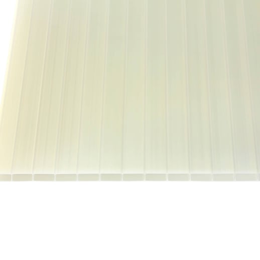 Acrylaat kanaalplaat | 16 mm | Profiel A4 | Voordeelpakket | Plaatbreedte 98 cm | Opaal wit / goud | Breedte 3,09 m | Lengte 2,00 m #5