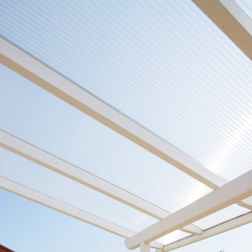 Acrylaat kanaalplaat | 16 mm | Profiel A4 | Voordeelpakket | Plaatbreedte 98 cm | Helder | Breedte 3,09 m | Lengte 2,00 m #16