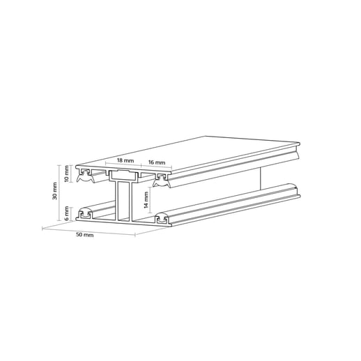 Acrylaat kanaalplaat | 16 mm | Profiel ECO | Voordeelpakket | Plaatbreedte 1,20 m | Opaal wit | Breedte 3,71 m | Lengte 2,00 m #8