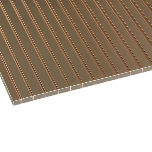 Acrylaat kanaalplaat | 16 mm | Breedte 98 cm | Brons | 7,00 m #1