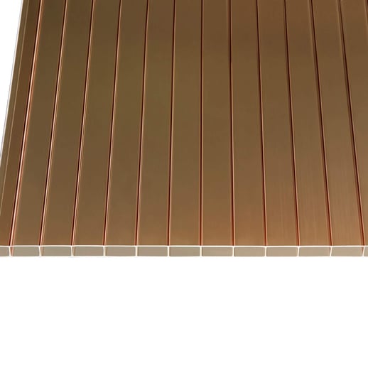 Acrylaat kanaalplaat | 16 mm | Breedte 98 cm | Brons | 7,00 m #4