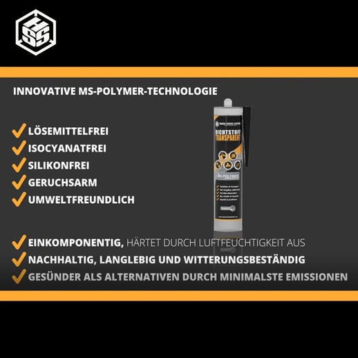 Afdichtingskit TRANSPARENT | Lijm en Afdichtingskit | Transparant | Inhoud 290 ml #3