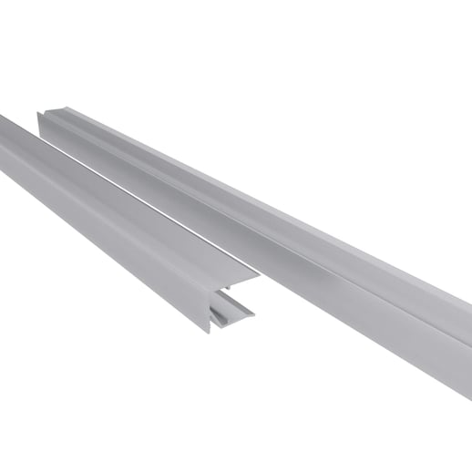 Afsluitprofiel bovenkant | 16 mm | Aluminium | Breedte 2,00 m | Blank #1