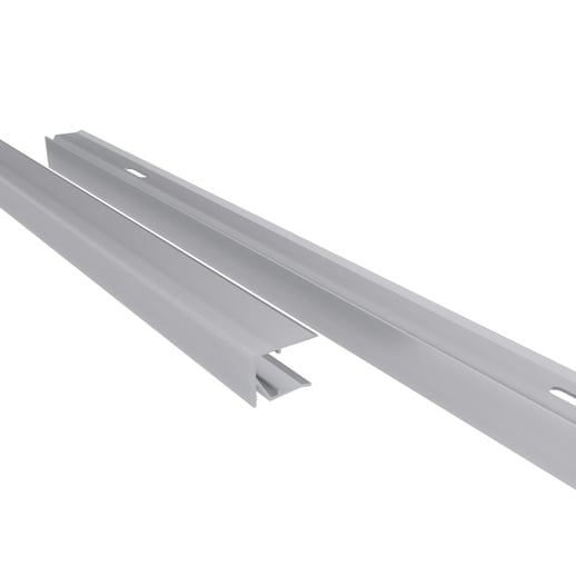 Afsluitprofiel onderkant | 16 mm | Aluminium | Breedte 1,00 m | Blank #1