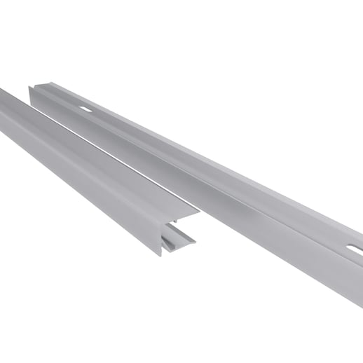 Afsluitprofiel onderkant | 16 mm | Aluminium | Breedte 98 cm | Blank #1