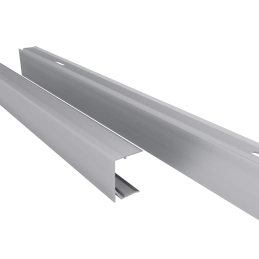 Afsluitprofiel onderkant | 32 mm | Aluminium | Breedte 3,00 m | Blank #1