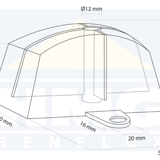 Afstandhouders | Profiel 130/30 | Helder | 100 stuks #3