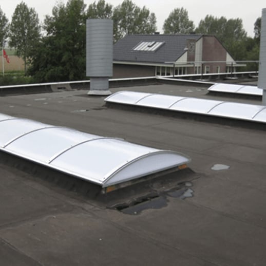 Alumon lichtstraat | Type 1/5 | Buitenkant opstand 2,44 m | Opaal wit #4