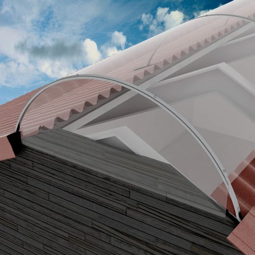 Atlas ventilatienok | Type 1380 | Polycarbonaat  | Lengte 4,00 m #1