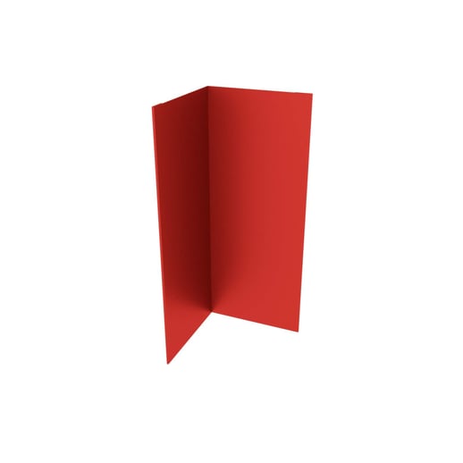 Binnenhoek | 10 cm x 10 cm x 2,00 m | Staal 0,50 mm | 25 µm Polyester | 3016 - Koraalrood #1