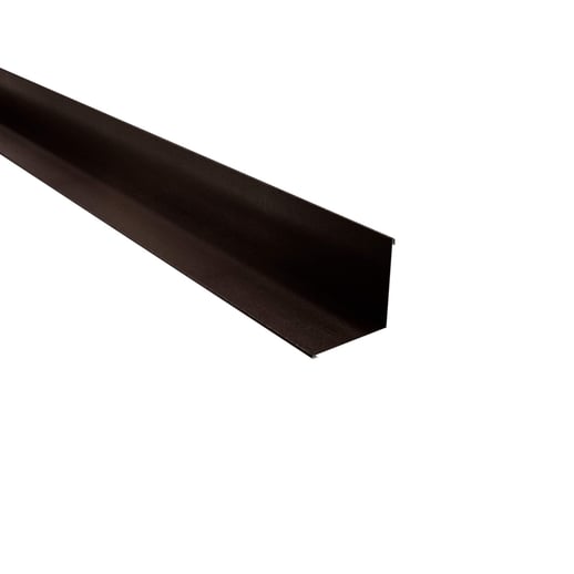 Binnenhoek | 11,5 cm x 11,5 cm x 2,00 m | Staal 0,50 mm | 35 µm Mattpolyester | 32 - Donkerbruin #1