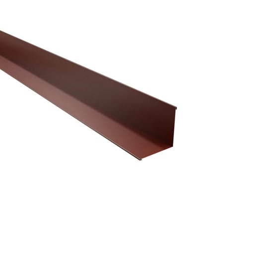 Binnenhoek | 11,5 cm x 11,5 cm x 2,00 m | Staal 0,50 mm | 60 µm Puramid | 6012 - Roodbruin #1