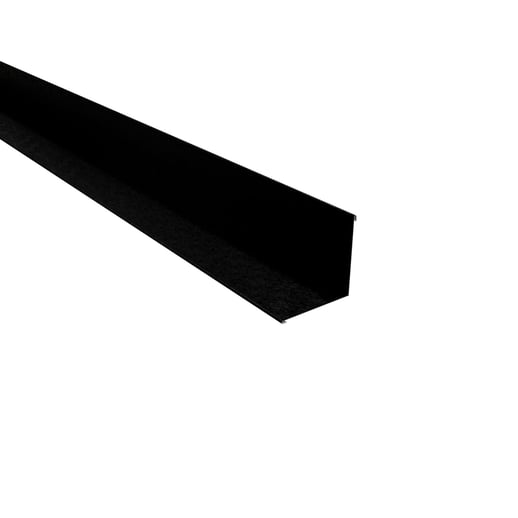 Binnenhoek | 11,5 cm x 11,5 cm x 2,00 m | Staal 0,50 mm | 80 µm Shimoco | 9005 - Gitzwart #1