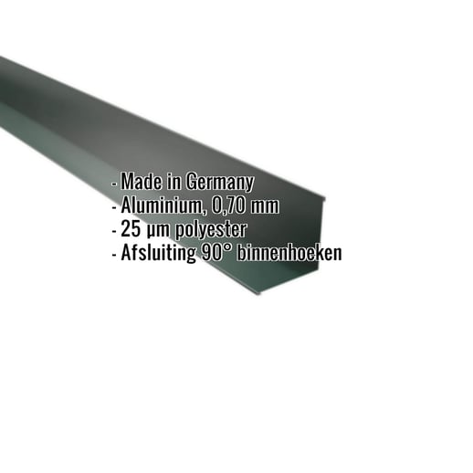 Binnenhoek | 11,5 cm x 11,5 cm x 2,00 m | Aluminium 0,70 mm | 25 µm Polyester | 6005 - Mosgroen #2