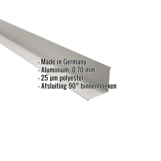 Binnenhoek | 11,5 cm x 11,5 cm x 2,00 m | Aluminium 0,70 mm | 25 µm Polyester | 9006 - Zilver-Metallic #2