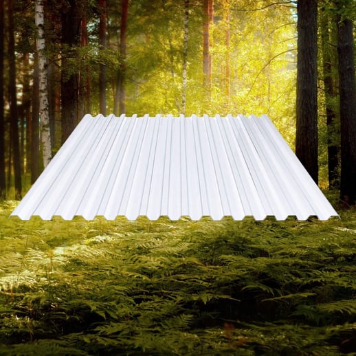 BIO LINE damwandplaat | 70/18 | Voordeelpakket | 1,20 mm | Helder | Breedte 8,41 m | Lengte 2,00 m #5