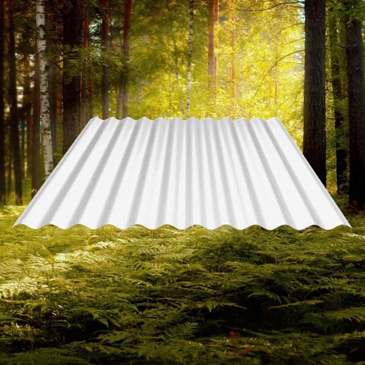 BIO LINE golfplaat | 76/18 | Voordeelpakket | 1,90 mm | Helder | Frost-Structuur | Breedte 4,24 m | Lengte 2,00 m #5