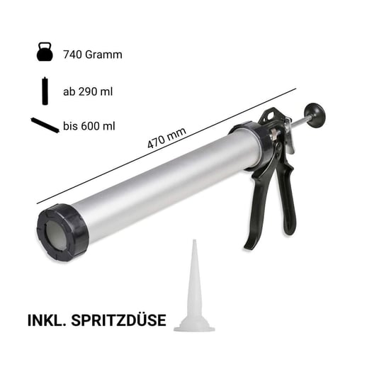 Buisvormige zakken- en patronenpers | Lengte 47 cm #5