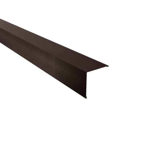 Buitenhoek | 11,5 x 11,5 cm | Staal 0,50 mm | 35 µm Mattpolyester | 32 - Donkerbruin #1