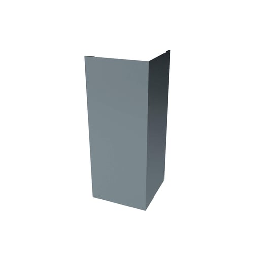 Buitenhoek | 15 cm x 15 cm x 2,00 m | Staal 0,50 mm | 25 µm Polyester | 7000 - Pelsgrijs #1