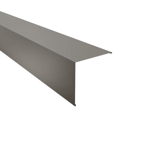 Buitenhoek | 19,5 x 19,5 cm | Aluminium 0,70 mm | 25 µm Polyester | 9007 - Grijs aluminiumkleurig #1