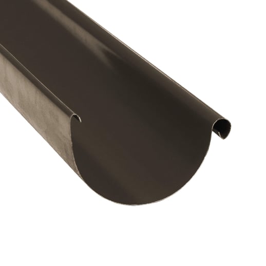 Dakgoot | Staal | Ø 125 mm | Kleur bruin | Lengte = 4,00 m #1