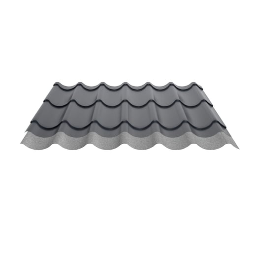 Dakpanplaat 2/1060 | Anti-Drup 700 g/m² | Staal 0,50 mm | 25 µm Polyester | 7016 - Antracietgrijs #10