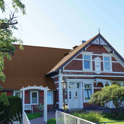 Dakpanplaat 2/1060 | Restpartij | Staal 0,40 mm | 25 µm Polyester | 8014 - Sepiabruin #7