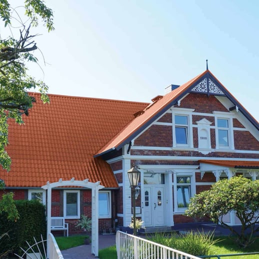 Dakpanplaat 2/1060 | Restpartij | Staal 0,40 mm | 25 µm Polyester | 8004 - Koperbruin #7