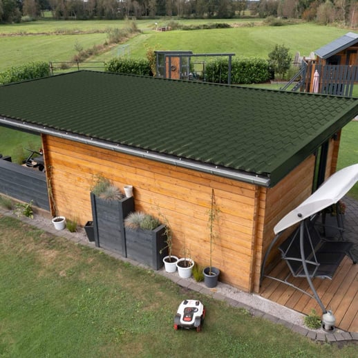 Dakpanplaat 2/1060 | Staal 0,50 mm | 25 µm Polyester | 6020 - Chroomoxydegroen #8