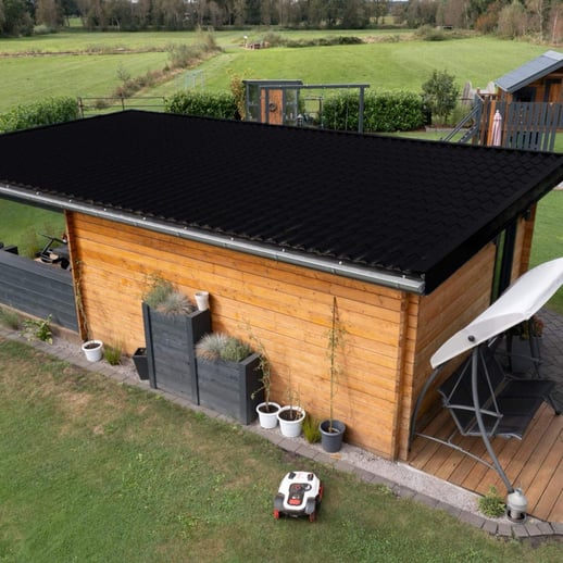 Dakpanplaat 2/1060 | Staal 0,50 mm | 80 µm Shimoco | 9005 - Gitzwart #8