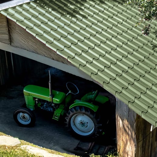 Dakpanplaat EUROPA | Staal 0,50 mm | 25 µm Polyester | 6011 - Resedagroen #4