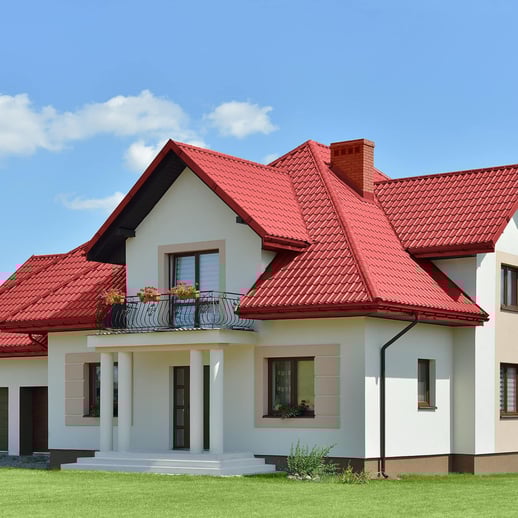 Dakpanplaat Szafir 350/15 | Anti-Drup 700 g/m² | Staal 0,50 mm | 25 µm Polyester | 028 - Kersrood #3