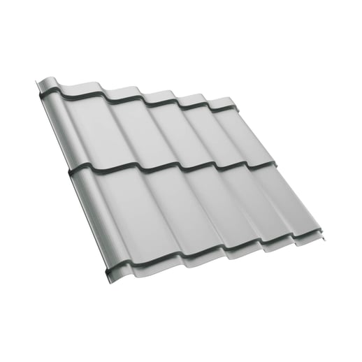 Dakpanplaat Szafir 350/15 | Anti-Drup 700 g/m² | Staal 0,50 mm | 25 µm Polyester | 7035 - Lichtgrijs #1