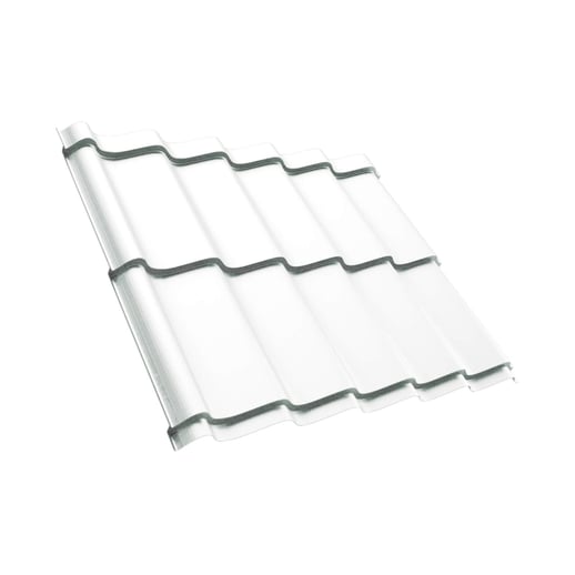 Dakpanplaat Szafir 350/15 | Anti-Drup 700 g/m² | Staal 0,50 mm | 25 µm Polyester | 9010 - Zuiverwit #1