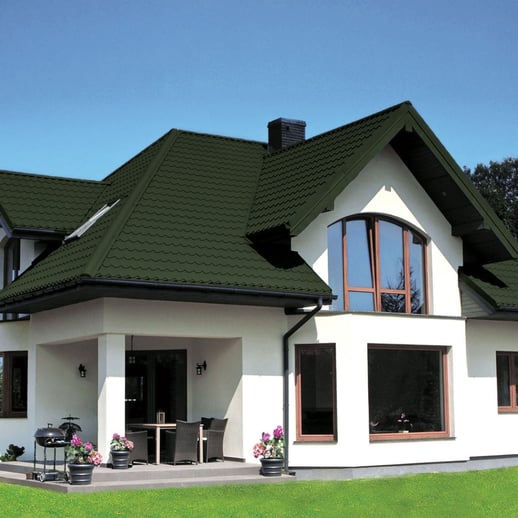 Dakpanplaat Szafir 350/15 | Staal 0,50 mm | 50 µm PURMAT® | 011 - Groen #6