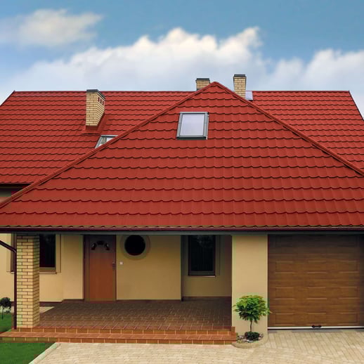 Dakpanplaat Szafir 350/15 | Staal 0,50 mm | 25 µm Polyester | 3016 - Koraalrood #4