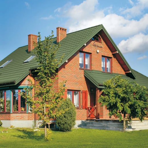 Dakpanplaat Szafir 350/15 | Staal 0,50 mm | 25 µm Polyester | 6011 - Resedagroen #5