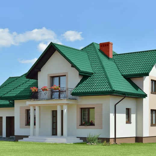 Dakpanplaat Szafir 350/15 | Staal 0,50 mm | 25 µm Polyester | 6005 - Mosgroen #3