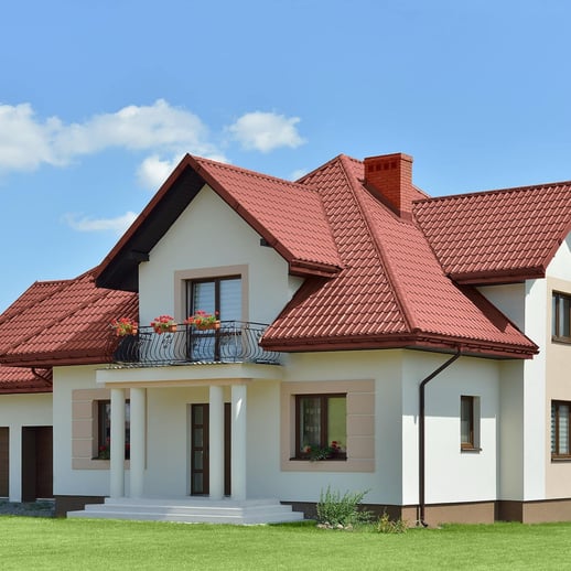 Dakpanplaat Szafir 350/15 | Staal 0,63 mm | 25 µm Polyester | 8012 - Roodbruin #3