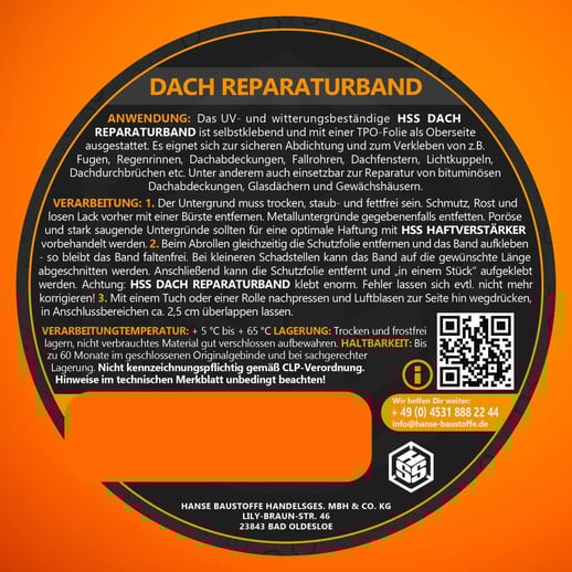 Dakreparatietape met MicroSealant® | Breedte 10 cm | Lengte 5,00 m | Wit #7