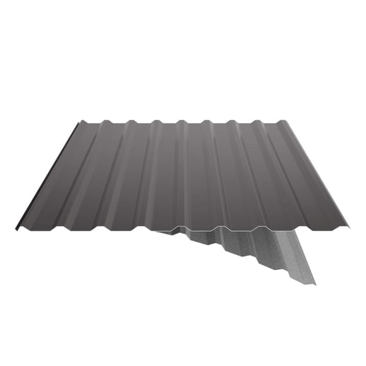 Damwandplaat 20/1100 | Dak | Anti-Drup 1000 g/m² | Staal 0,75 mm | 25 µm Polyester | 8017 - Chocoladebruin #9
