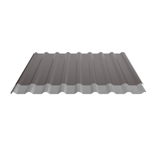 Damwandplaat 20/1100 | Dak | Anti-Drup 2400 g/m² | Staal 0,50 mm | 25 µm Polyester | 8014 - Sepiabruin #8