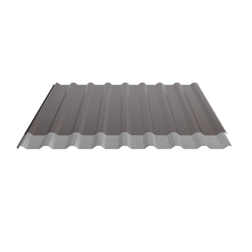 Damwandplaat 20/1100 | Dak | Anti-Drup 700 g/m² | Restpartij | Staal 0,40 mm | 25 µm Polyester | 8014 - Sepiabruin #8