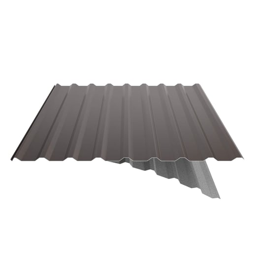 Damwandplaat 20/1100 | Dak | Anti-Drup 700 g/m² | Staal 0,50 mm | 25 µm Polyester | 8014 - Sepiabruin #9