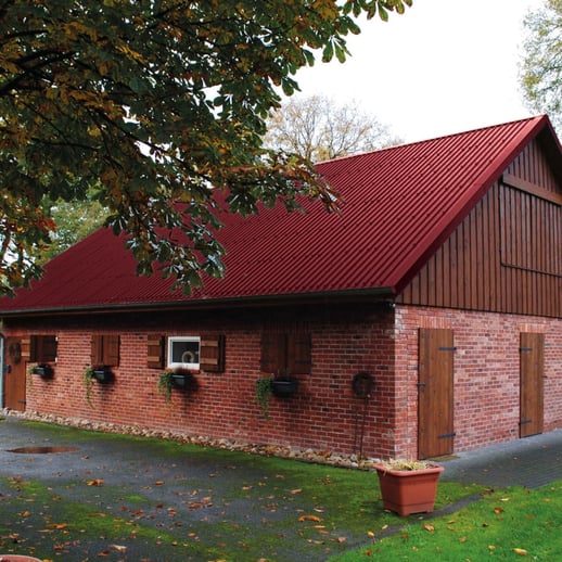 Damwandplaat 20/1100 | Dak | Staal 0,50 mm | 25 µm Polyester | 3005 - Wijnrood #6