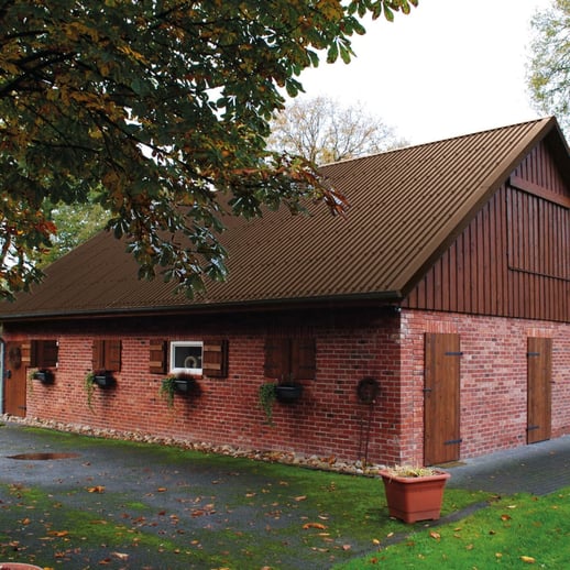 Damwandplaat 20/1100 | Dak | Staal 0,50 mm | 25 µm Polyester | 8014 - Sepiabruin #6