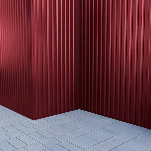 Damwandplaat 20/1100 | Gevel | Staal 0,50 mm | 25 µm Polyester | 3005 - Wijnrood #8